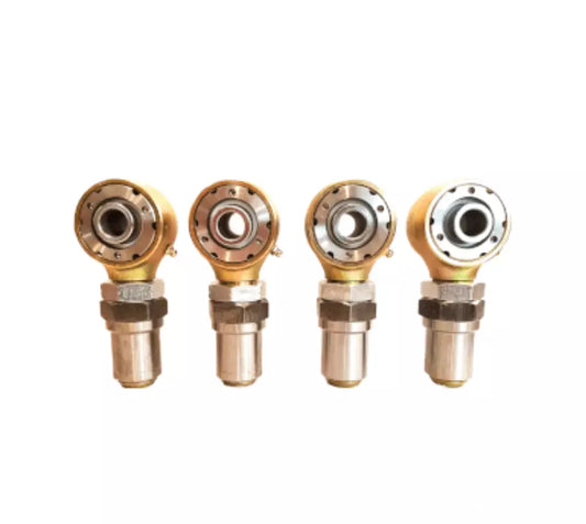 1.25" Gold Rebuildable Rod Ends w/ Hex Bungs (4LH & 4RH)
