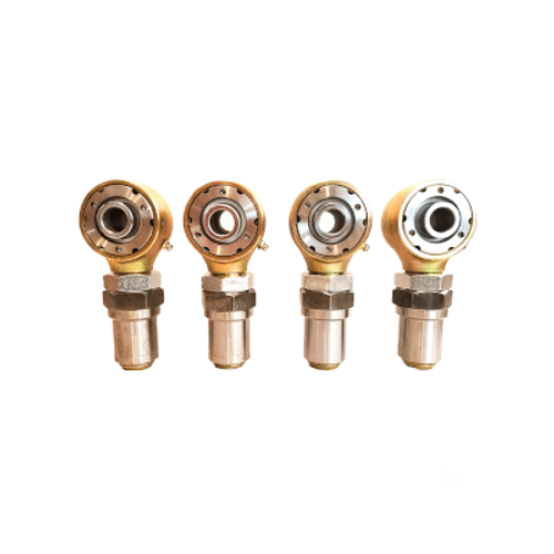 1/4 Set 1.25" Gold Rebuildable Rod Ends w/ Hex Bungs