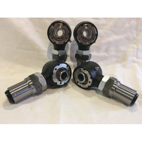1/4 Set 1.25" Rebuildable Rod Ends w/ Hex Bungs