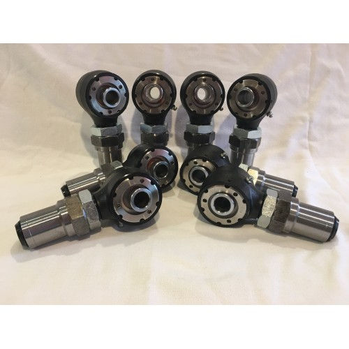 1.25" Rebuildable Rod Ends w/ Hex Bungs (4LH & 4RH)