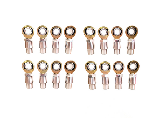 FULL SET 3/4" X 3/4" GOLD HEIM JOINTS (8LH & 8RH)