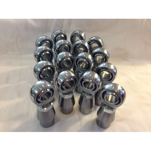 FULL SET (16) 3/4" X 3/4" HEIMS, BUNGS, AND JAM NUTS (8 LH AND 8 RH)
