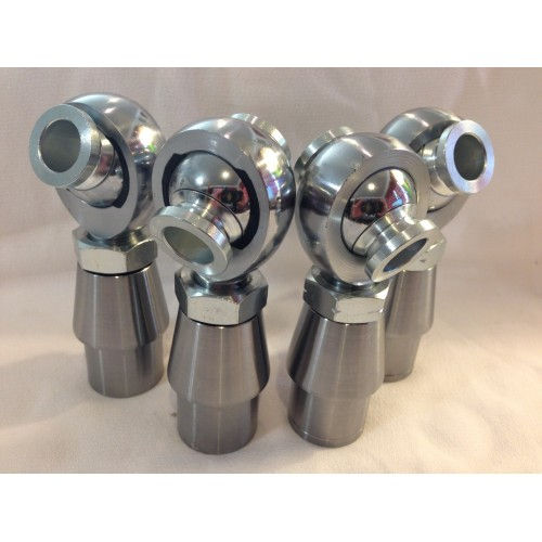 1/4 SET (4) 3/4" X 3/4" HEIMS, BUNGS, JAM NUTS, AND SPACERS (2 LH AND 2 RH)