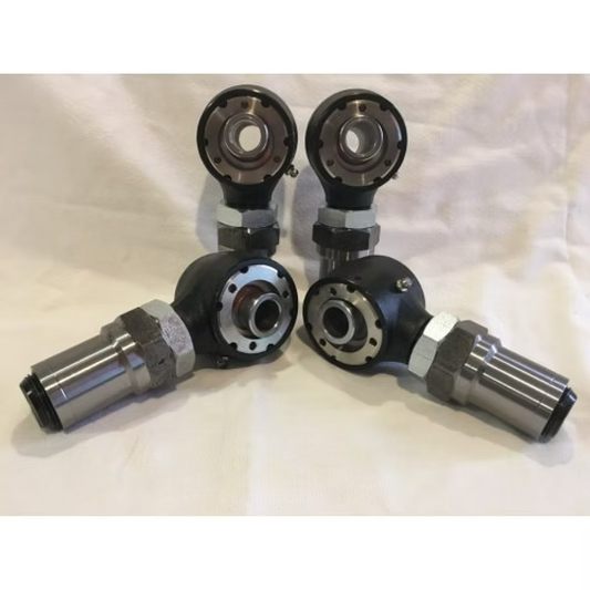 1/4 Set 1.25" Rebuildable Rod Ends w/ Hex Bungs